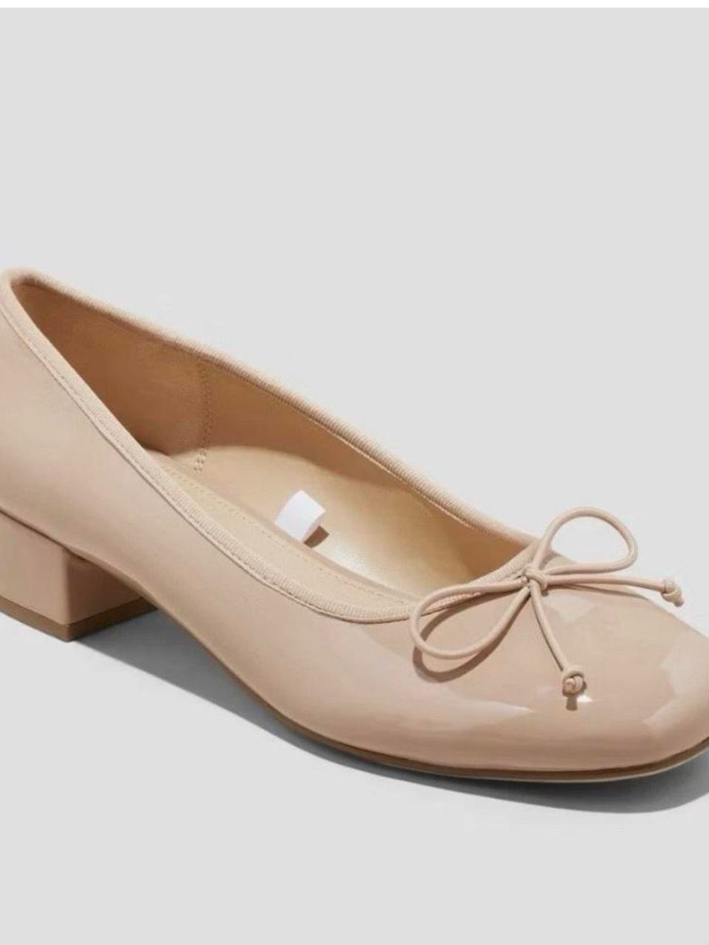 Target Women's Patent Ballet Flat in Nude